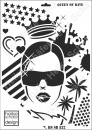 Schablone-Stencil A3 195-0832 Queen of Rave
